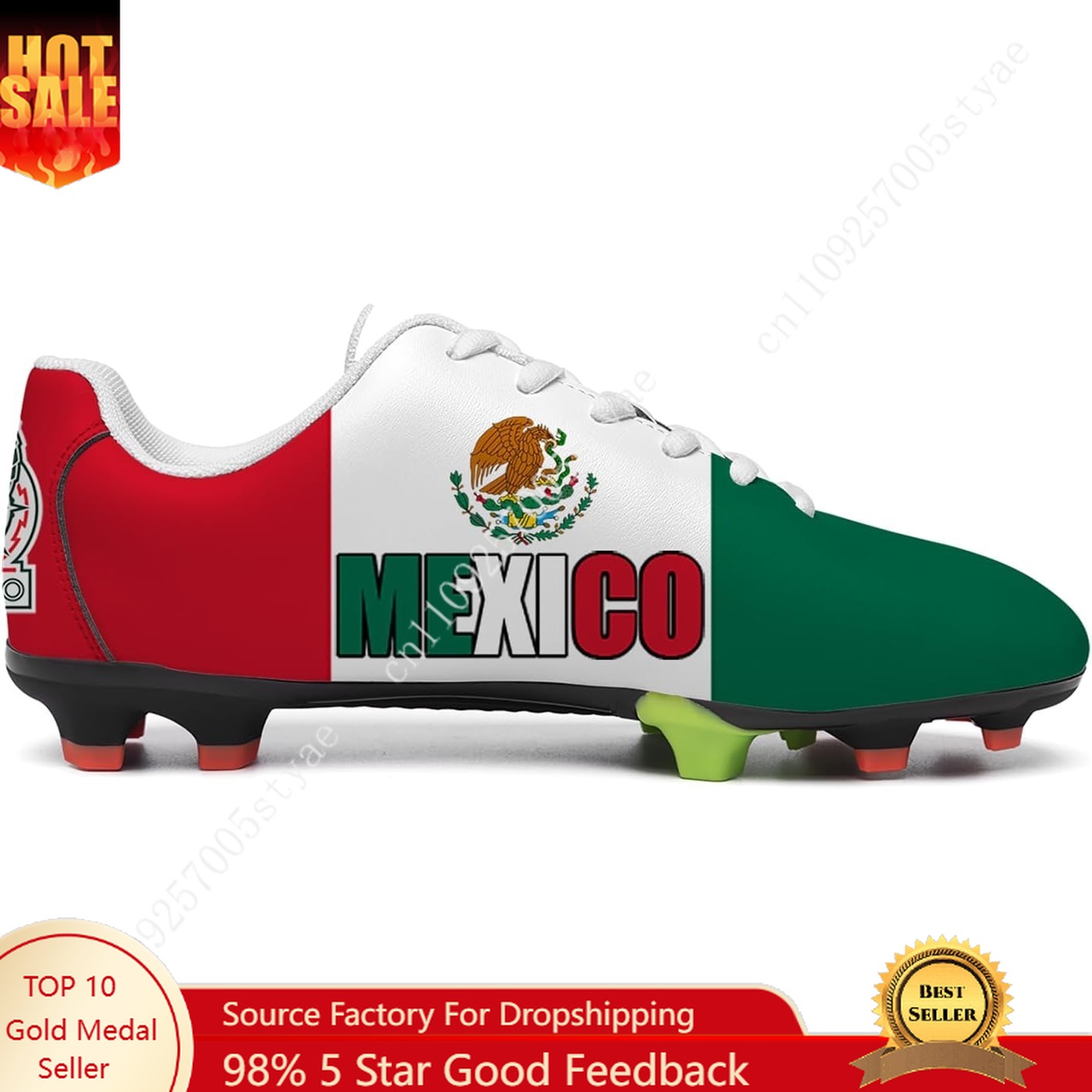 Sneaker Career - Mexico Flag Mexican Soccer Shoes Men