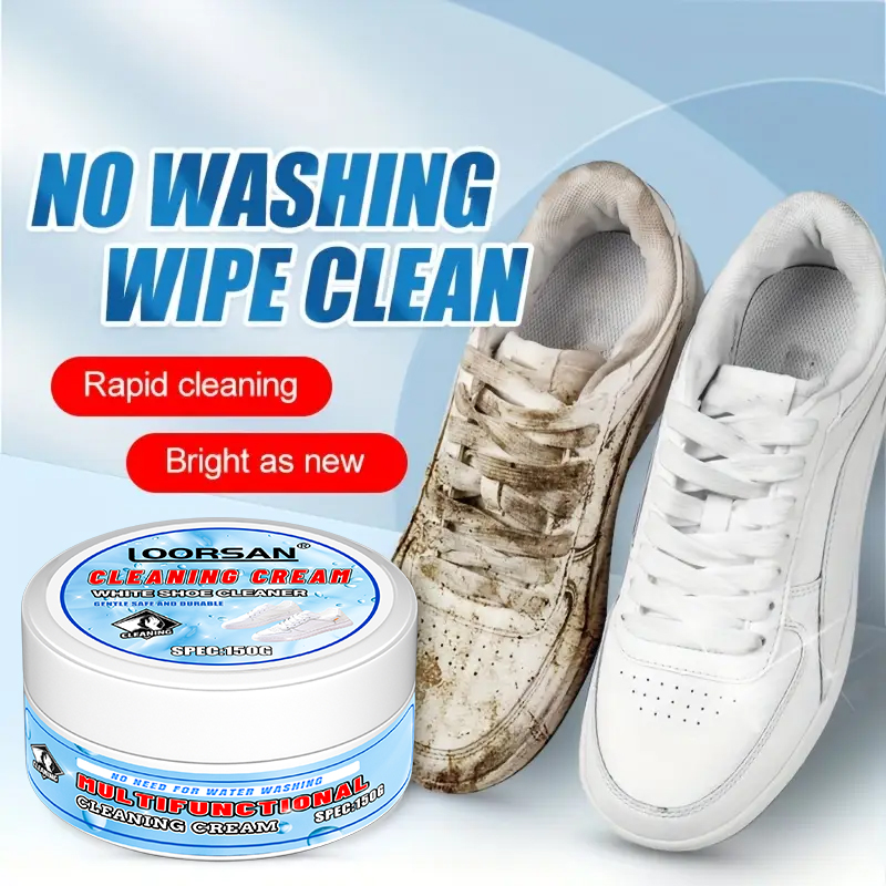 Sneaker Cleaner - LOORSAN Multifunctional White Shoe Cleaning Cream,
