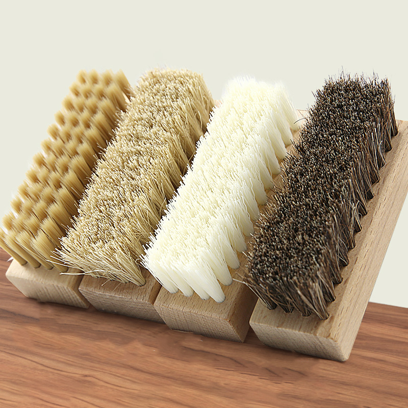 Sneaker Care Kit - 1PC Pig Bristles Shoe Brush For