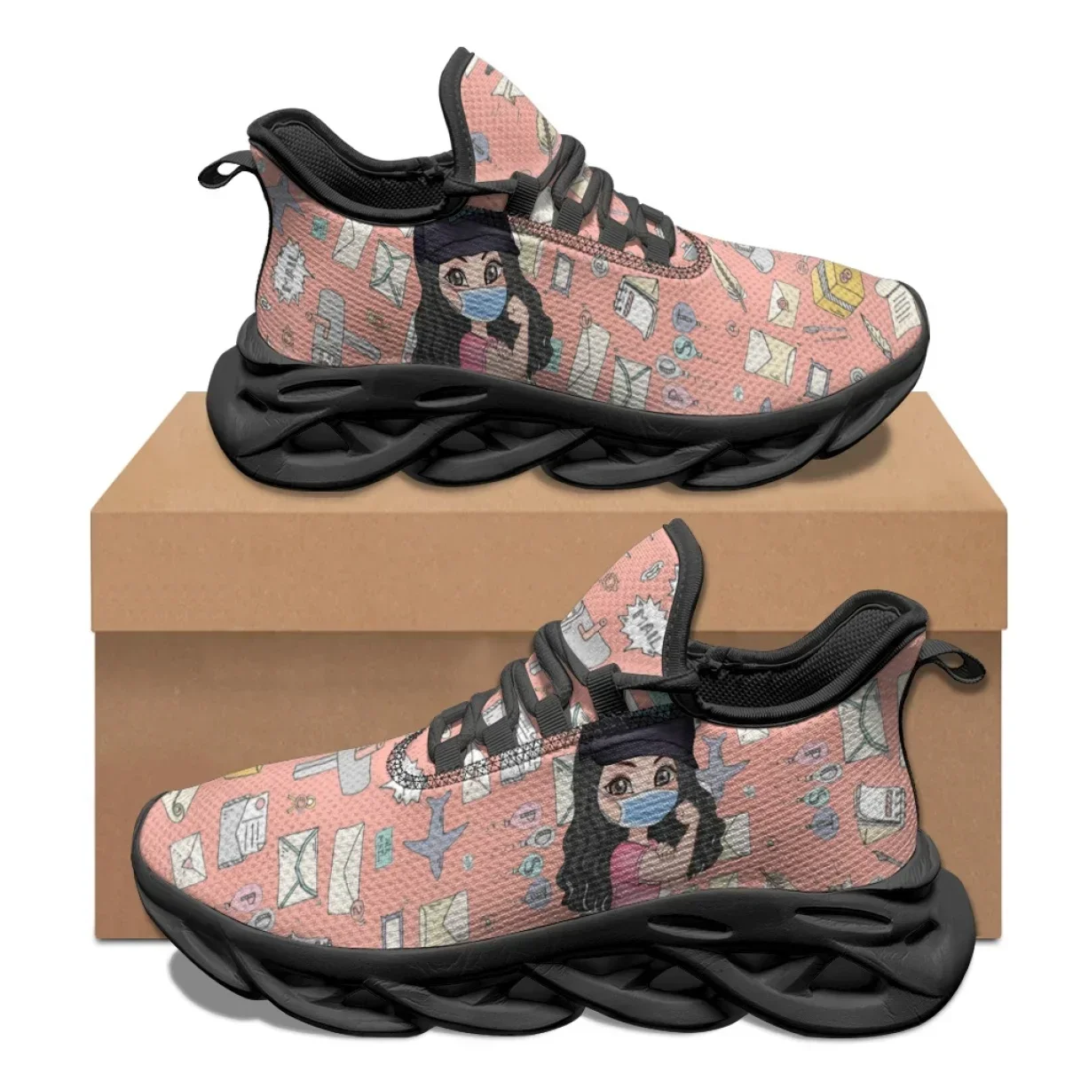 Sneaker Career - New Cartoon Postman Girl Designer Casual