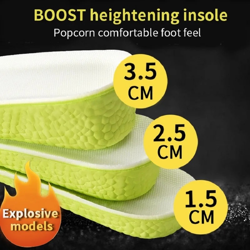 Insole Memory Foam - 1 Pair Invisible Increase Insole Green