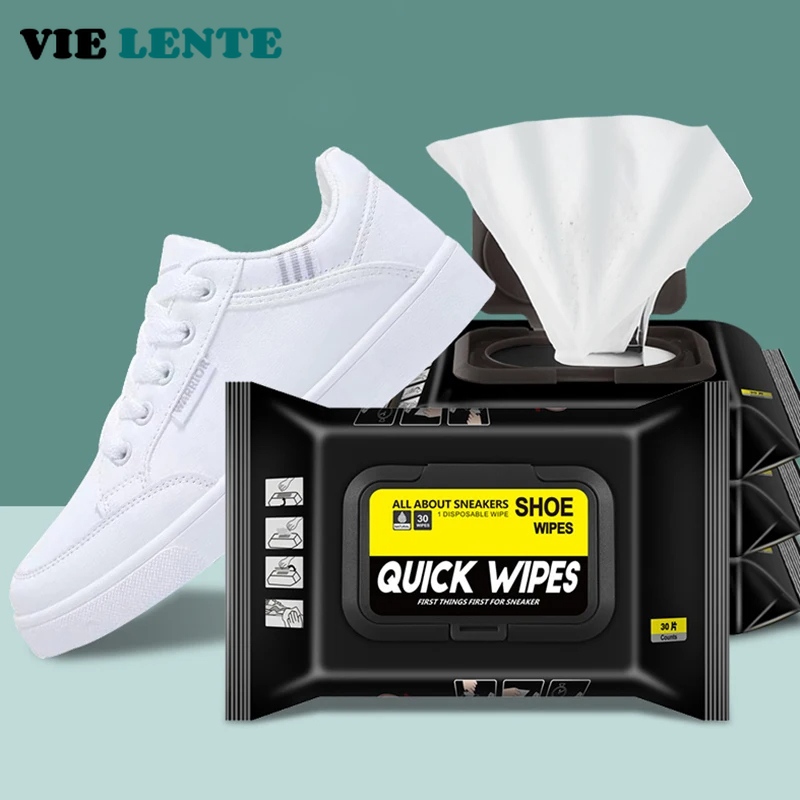 Sneaker Cleaner - 12Pcs/30Pcs Disposable Shoes Clean Wipes Portable