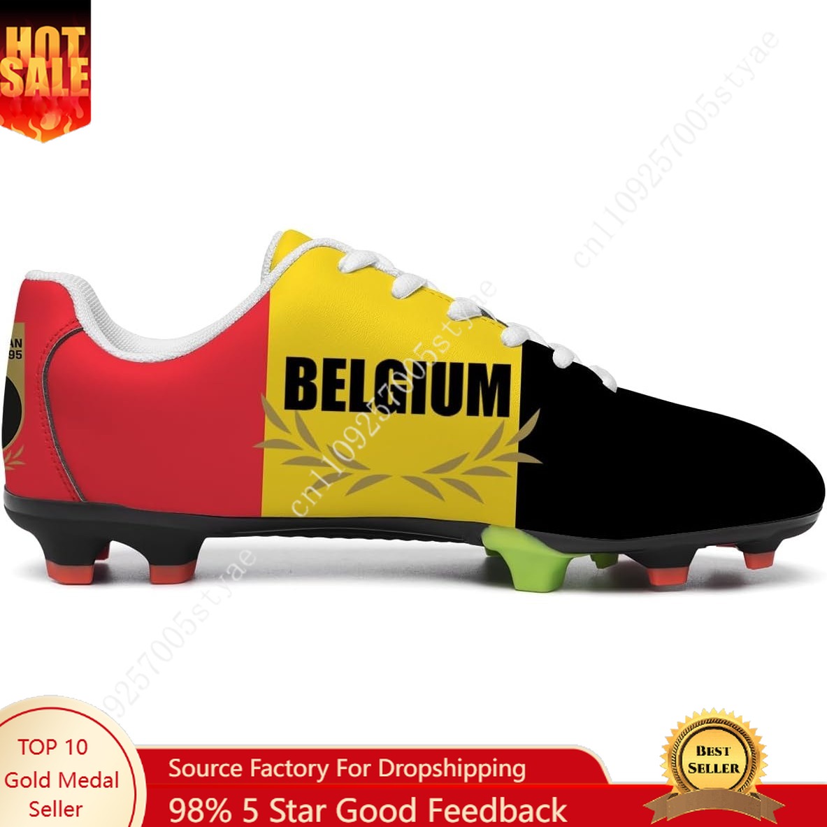 Sneaker Career - Belgium Flag Soccer Shoes Men Womens