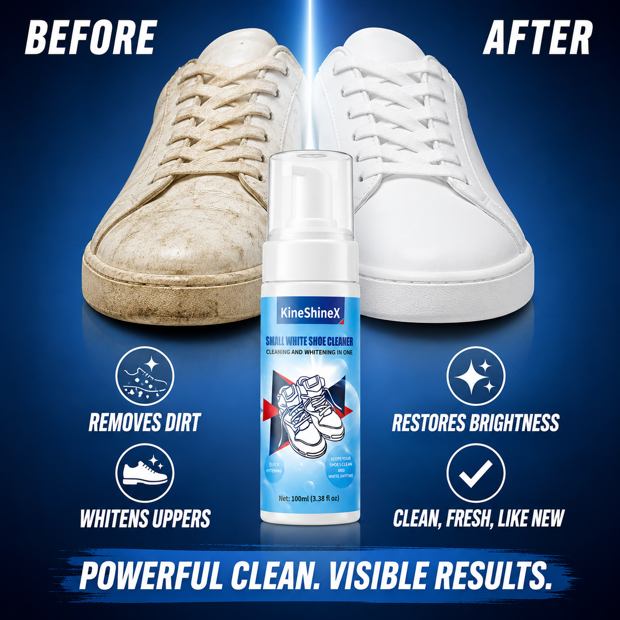 Sneaker Cleaner - Gihen Shoe Cleaner Kits Water-Free Foam
