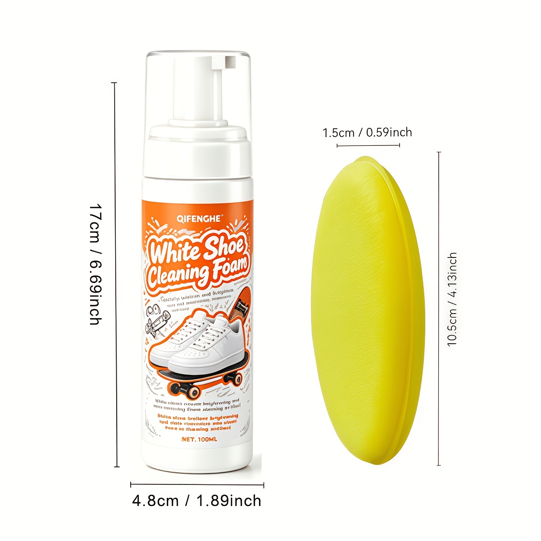 Portable No Rinse White Shoe C - Sneaker Cleaner review and price
