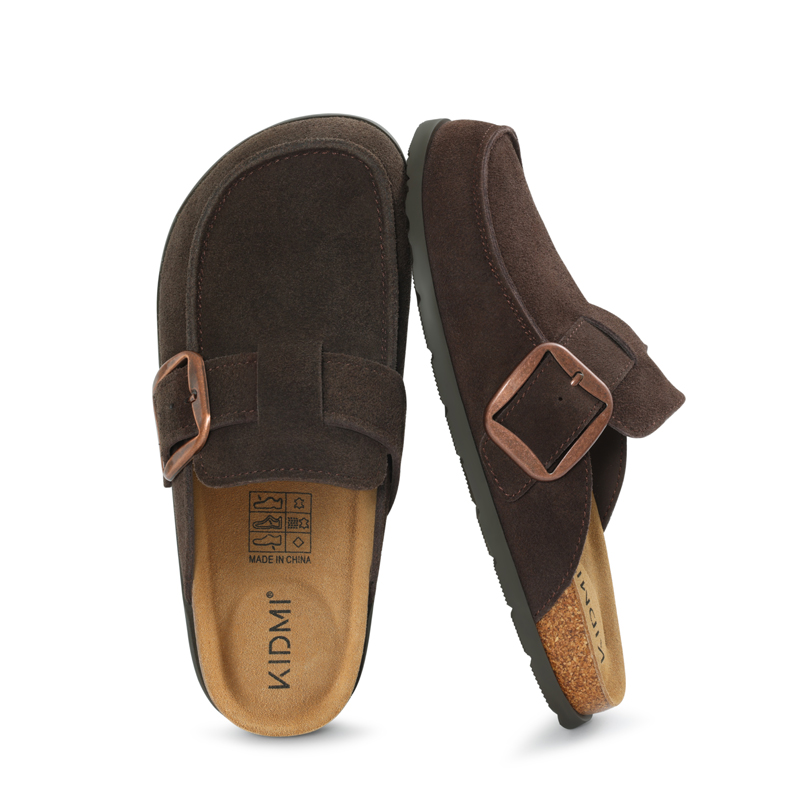 Litfun Genuine Suede Clogs Sli - Insole Memory Foam review and price