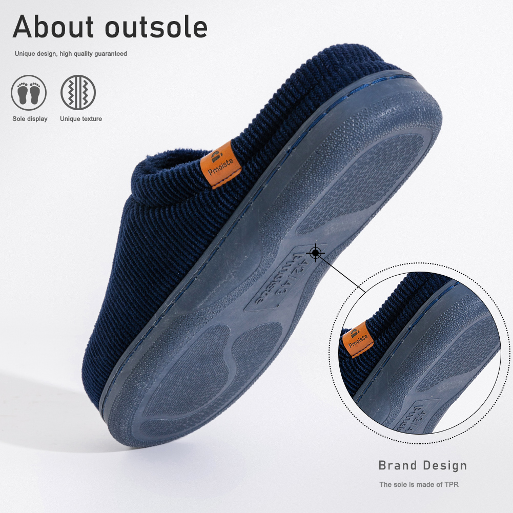 Winter men's slippers TPR sole - Insole Memory Foam review and price