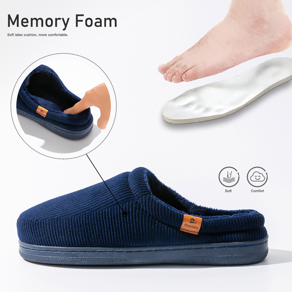 Winter men's slippers TPR sole - Insole Memory Foam review and price