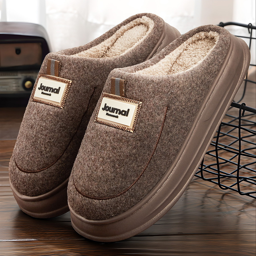 Warm Felt Slippers Men EVA Mem - Insole Memory Foam review and price