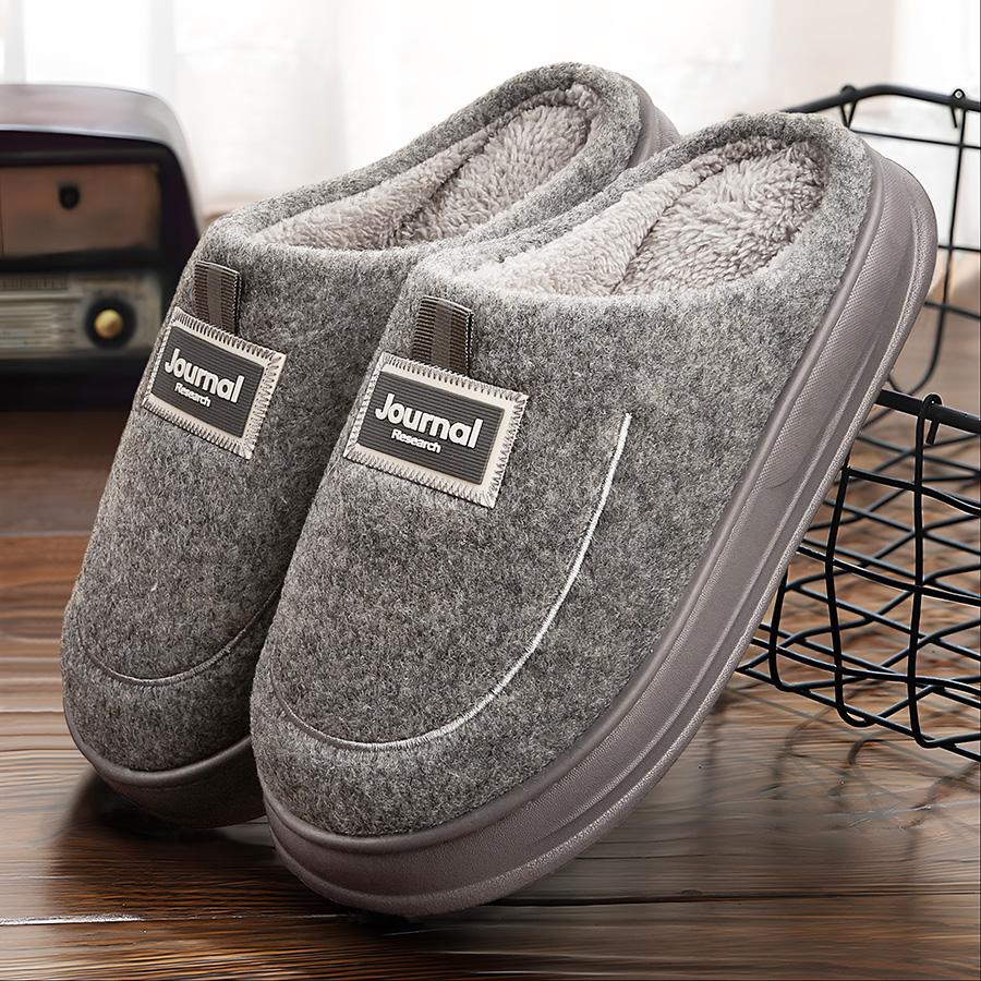 Warm Felt Slippers Men EVA Mem - Insole Memory Foam review and price