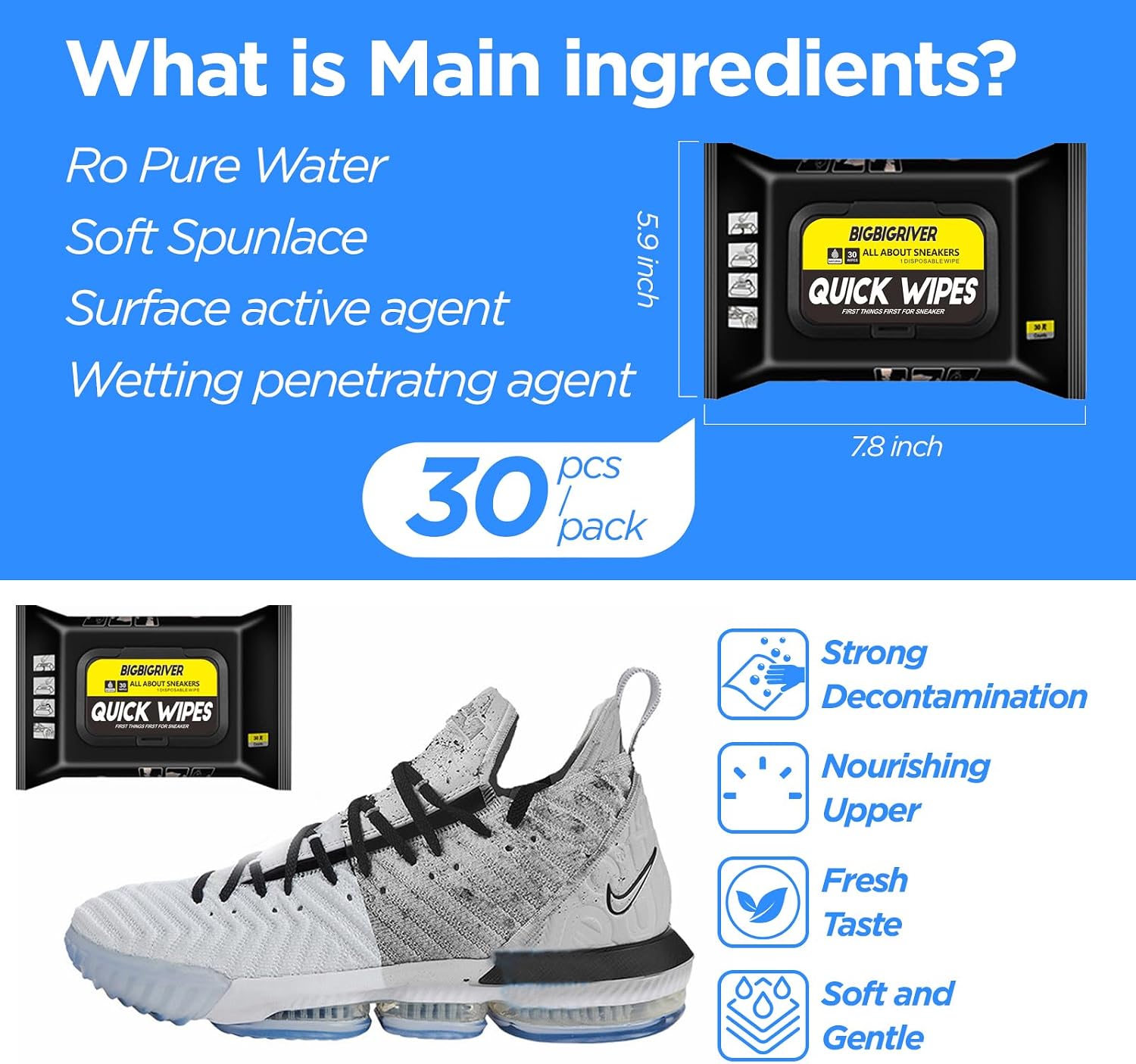 Shoe Wipes 2 Pack 60 Pcs Sneak - Sneaker Cleaner review and price