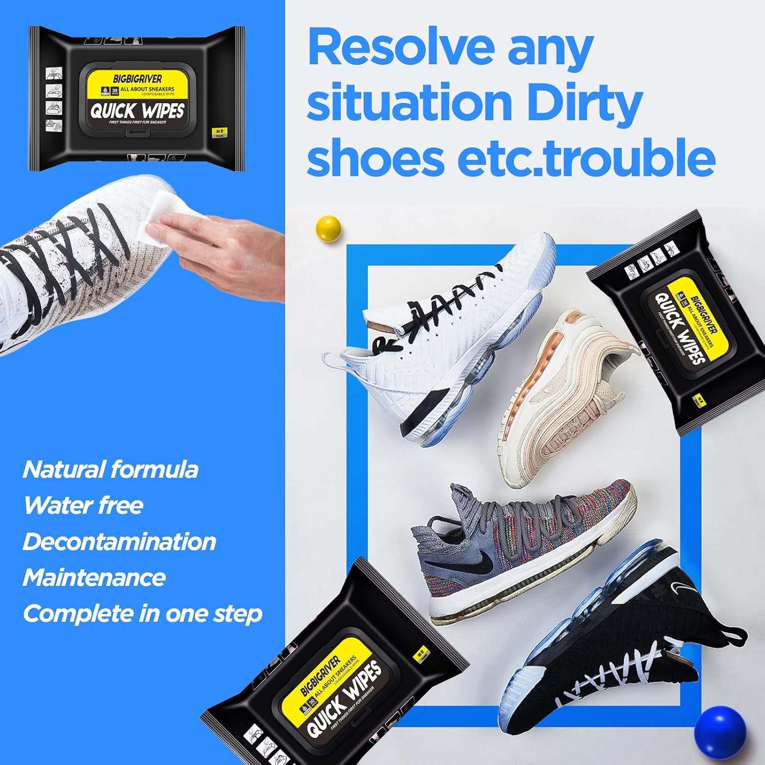 Shoe Wipes 2 Pack 60 Pcs Sneak - Sneaker Cleaner review and price