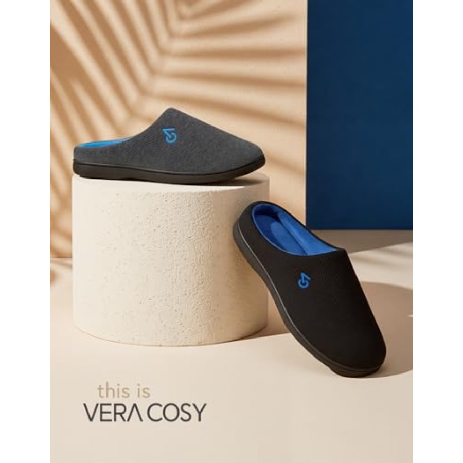 Men's Two-Tone House Slippers  - Insole Memory Foam review and price