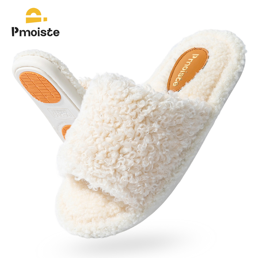 Pmoiste Fuzzy House Slippers W - Insole Memory Foam review and price