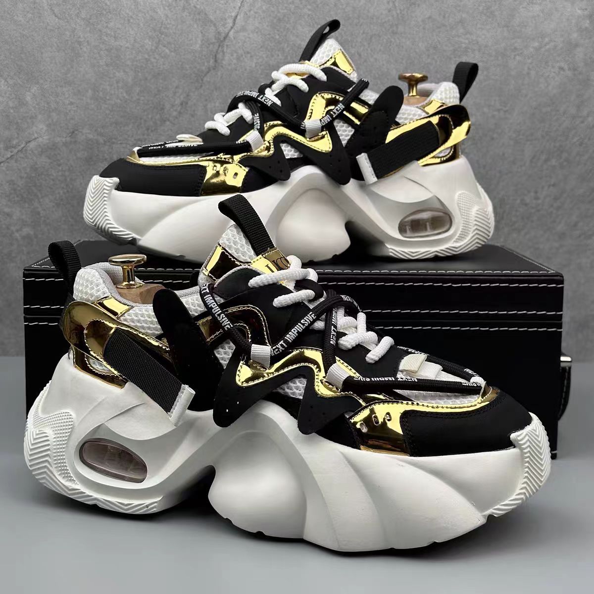 New Dad Shoes Color-blocked Ca - Sneaker Career review and price